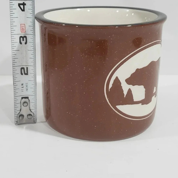 Algonquin  Park Authentic Cape Shore Souvenir Mug Brown with Bear Scene. - Picture 4 of 5
